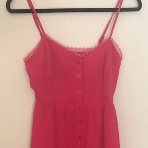 Kirra Womens Size Small Hot Pink Mini Tank Dress